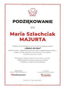 majurta.pl - podziekowania - TakPełnosprawni